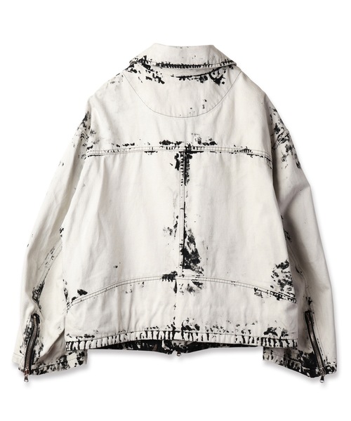 革ジャン ライダース BLACK BLEACH W RIDERS BLOUSON メンズ レディースの画像