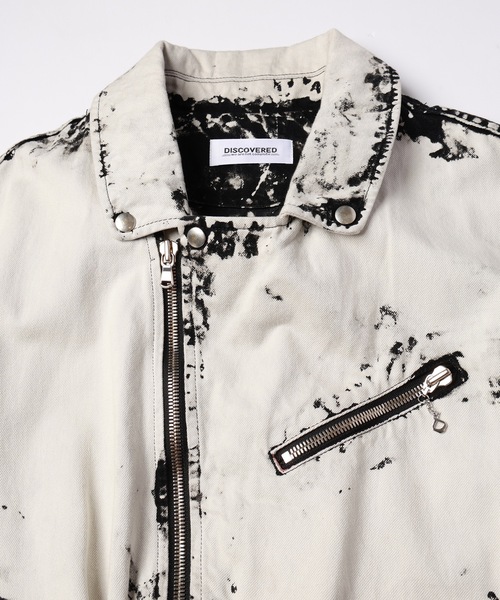 革ジャン ライダース BLACK BLEACH W RIDERS BLOUSON メンズ レディースの画像