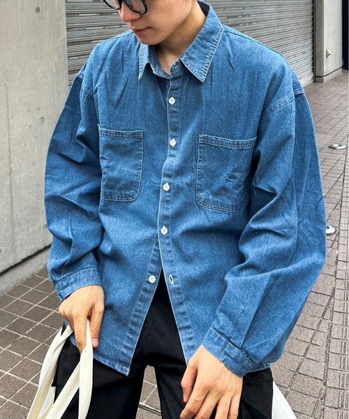 m*a様 HELMUT LANG ダークブルー デニムシャツ 48 m*a様 HELMUT LANG