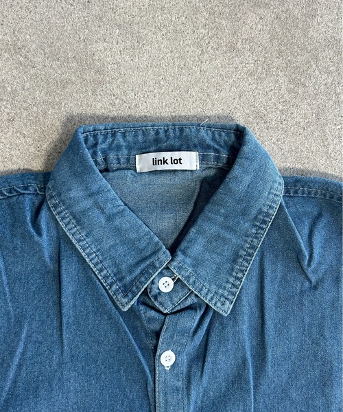 link lot シャツ 「25年秋冬新作」ルーズシルエットダブルポケット