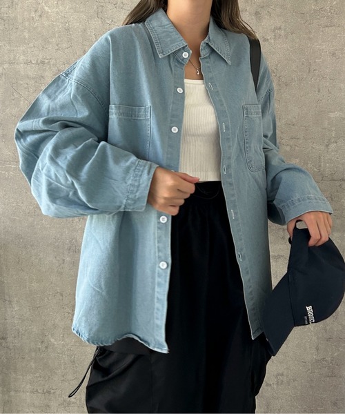 ルーニィLOUNIE 今季　新作　デニムシャツアウター　新品タグ付 デニムシャツアウター｜LOUNIE（ルーニィ）公式サイト／公式オンライン