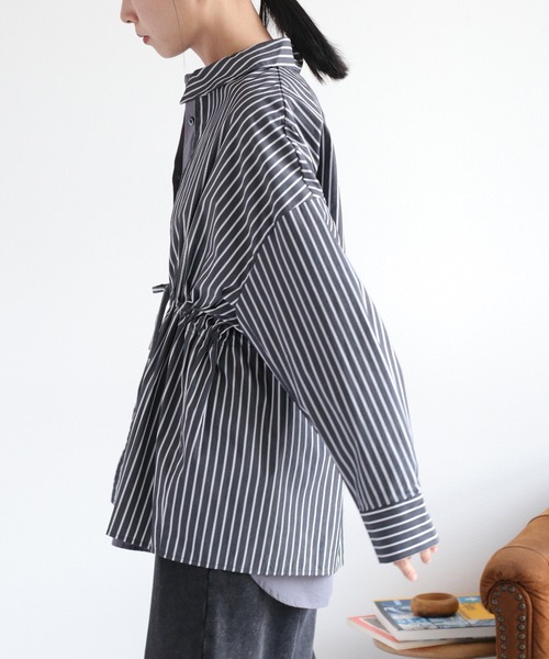 cepo（セポ） ブラウス シャツ 2枚重ねレイヤードブラウジングシャツ