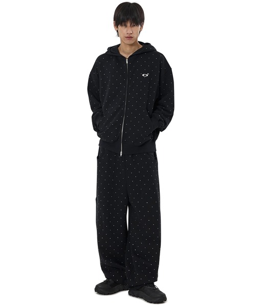OY（オーワイ） パーカー 「OY/オーワイ」CRYSTAL DOT HOODIE ZIP UP