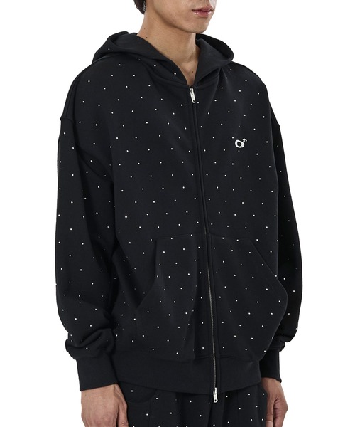 OY（オーワイ） パーカー 「OY/オーワイ」CRYSTAL DOT HOODIE ZIP UP