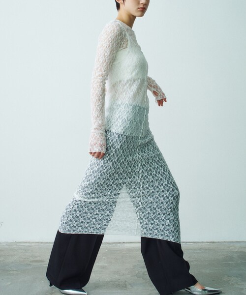 ワンピース stretch lace cami dressの画像