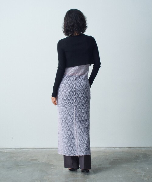 ワンピース stretch lace cami dressの画像