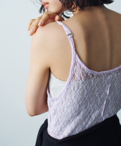 ワンピース stretch lace cami dressの画像