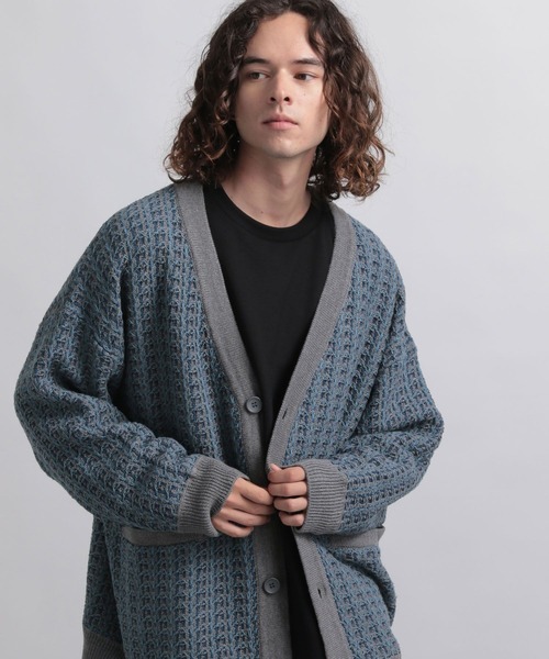 HARE カーディガン FREEサイズ HARE（ハレ） ニットカーディガン FREE ブラック メンズ : ZOZOTOWN