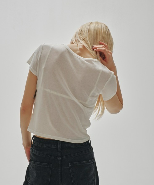 「TODAYFUL」 半袖Tシャツ FREE サックスブルー レディース_画像4