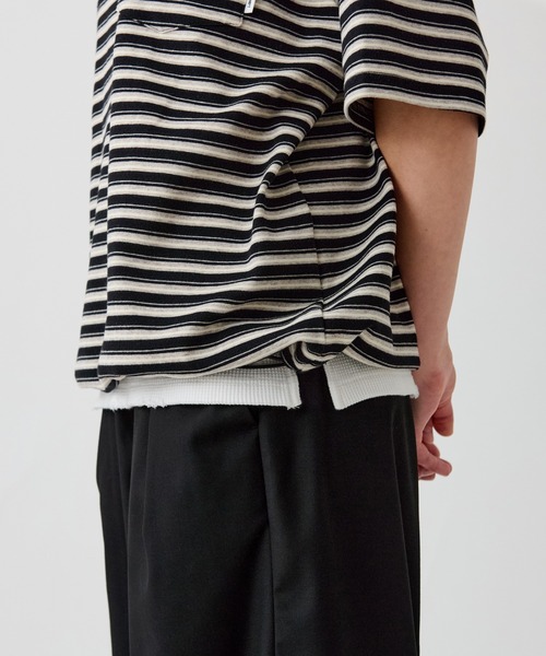 「WETTEMPT」 半袖Tシャツ LARGE グレイッシュベージュ メンズ_画像4