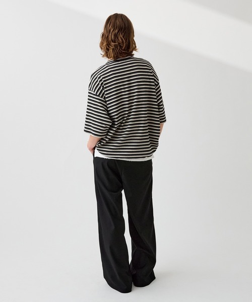 「WETTEMPT」 半袖Tシャツ LARGE グレイッシュベージュ メンズ_画像8