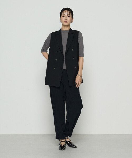 COMME CA（コムサ） ベスト ジレ ネオストレッチトロ ジレ レディース