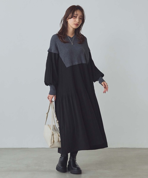 Gready Brilliant（グレディブリリアン） ワンピース Vネックニット