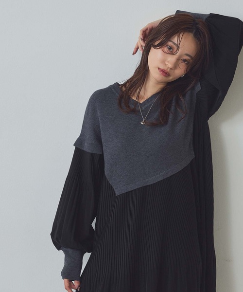 Gready Brilliant（グレディブリリアン） ワンピース Vネックニット