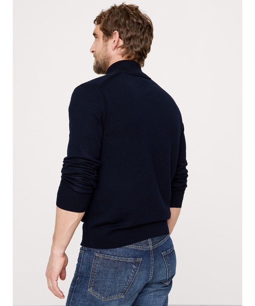 セーター ニット メリノ ハーフジッパーセーター メンズ : ZOZOTOWN