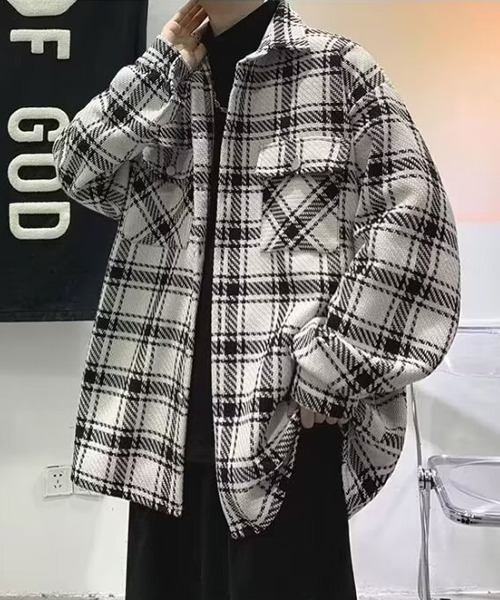 Ressaca（レサーカ） コート ジャケット オーバーサイズチェック柄