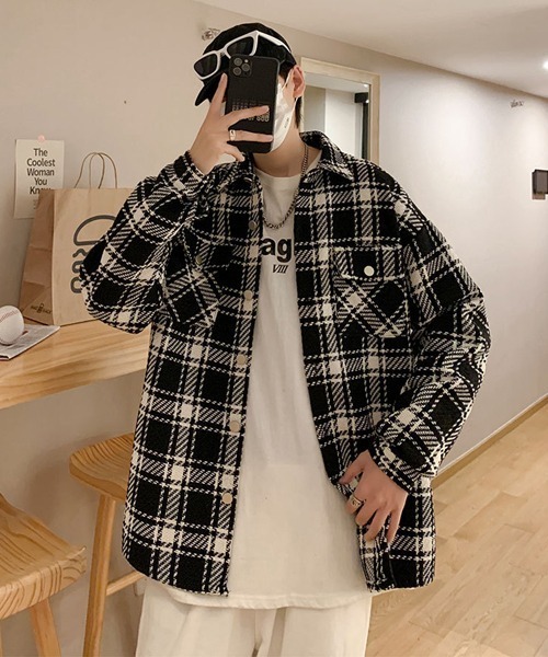 Ressaca（レサーカ） コート ジャケット オーバーサイズチェック柄