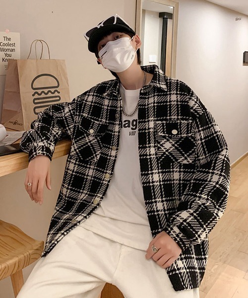 Ressaca（レサーカ） コート ジャケット オーバーサイズチェック柄