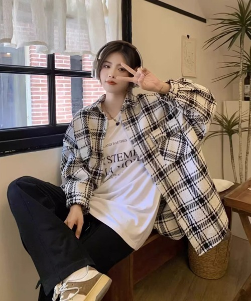 ラッセルノ　チェック柄刺繍ジャケット ラッセルノ チェック柄刺繍ジャケット ラッセルノ チェック柄刺繍