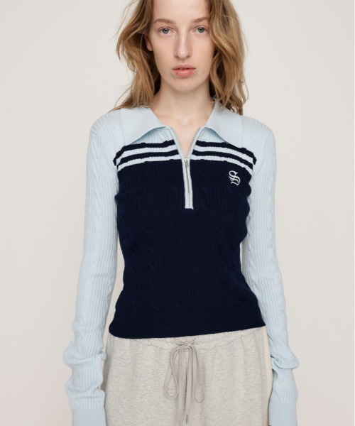 SLY COW CABEL セーター SLY - SLY COW CABLE SWEATER カウケーブルセーターの通販 by かな's