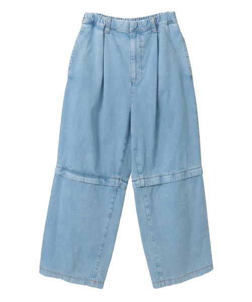 ワイドパンツ ジーンズ デニム デニムパンツ 「CURRENTAGE/カレンテージ」Detachable leg denim レディースの画像