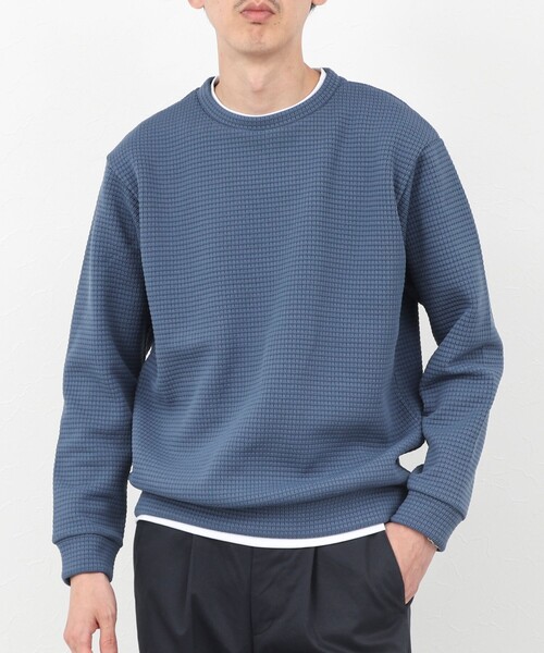 NOLLEY'S（ノーリーズ） tシャツ ウォッシャブルワッフルクォーターCN