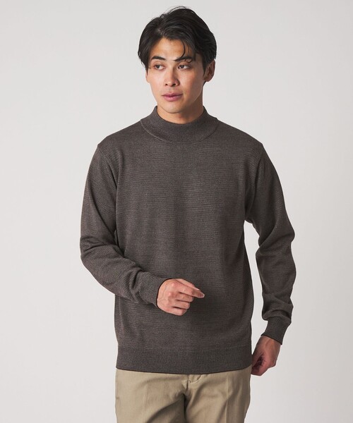 A DAY IN THE LIFE セーター ニット テンジク ボーダー モックネック