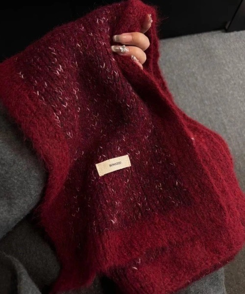 tood. マフラー ストール 「tood.」6色展開 配色切り替え バイカラー