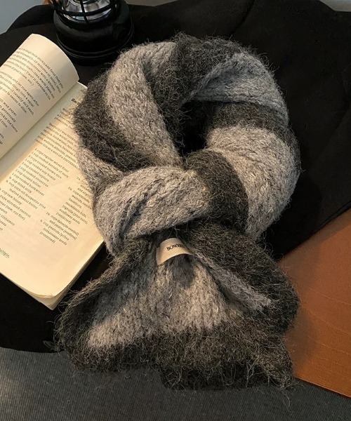 tood. マフラー ストール 「tood.」6色展開 配色切り替え バイカラー