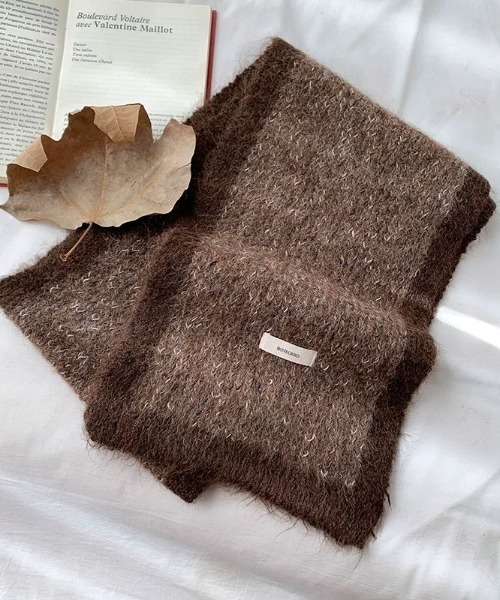 tood. マフラー ストール 「tood.」6色展開 配色切り替え バイカラー