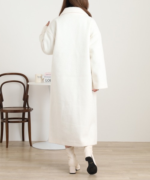OMNES（オムネス） コート チェスターコート ニットシャギー袖タック
