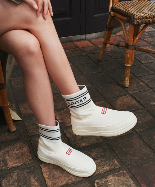 HUNTER✕HUNTER　スニーカー　Lサイズ HUNTER（ハンター） スニーカー レディース スニーカー 韓国 ホワイト