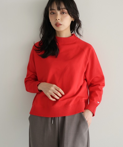 Y♡ページ itto ニット セーター ハート刺繍ワンポイントニット レディース