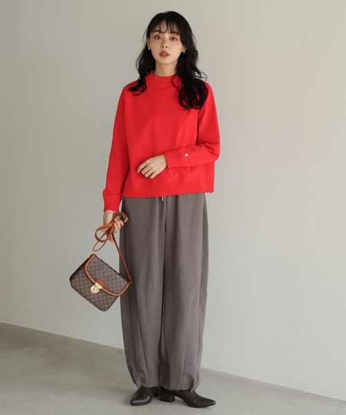 tou ki❤️ itto ニット セーター ハート刺繍ワンポイントニット レディース