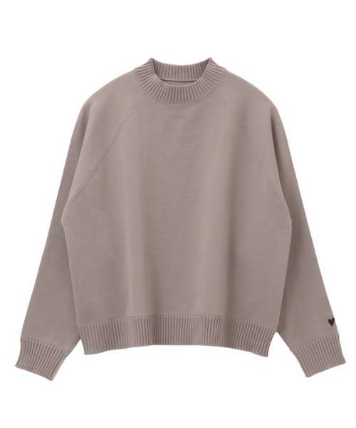 itto ニット セーター ハート刺繍ワンポイントニット レディース