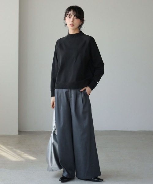 tou ki❤️ itto ニット セーター ハート刺繍ワンポイントニット レディース