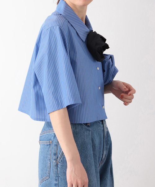 「VERMEIL par iena」 半袖シャツ FREE ブルー レディースの画像