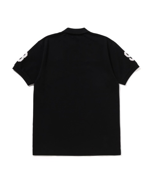 「A BATHING APE」 半袖ポロシャツ X-LARGE ネイビー メンズの画像