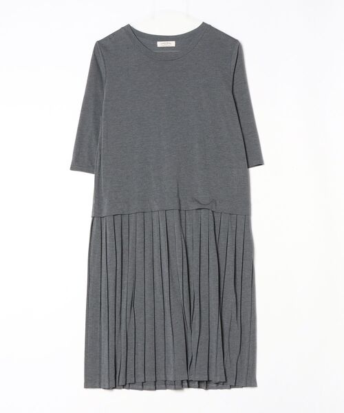 FRAMeWORK（フレームワーク） 7分袖ワンピース - グレー レディース