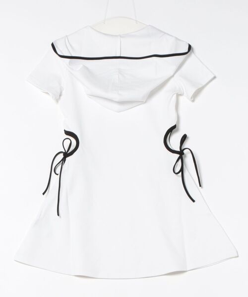 「GYDA」 半袖ワンピース FREE オフホワイト レディース_画像2