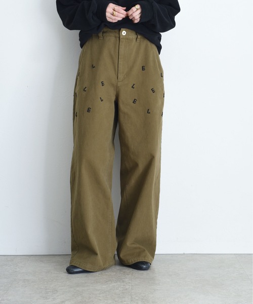 Eimee Law（エイミーロウ） チノパン エンブロイダリー コットン