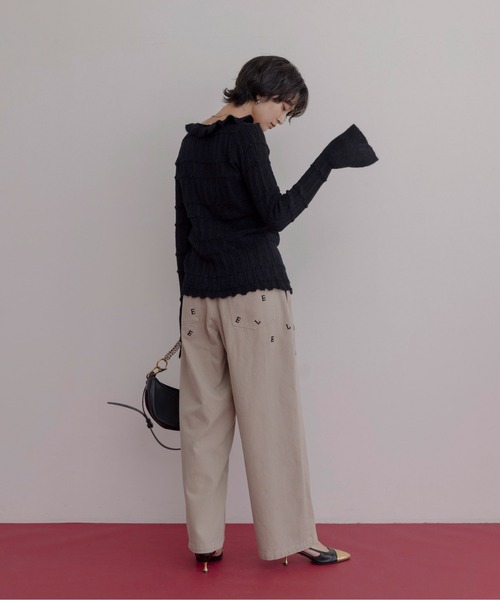 Eimee Law（エイミーロウ） チノパン エンブロイダリー コットン