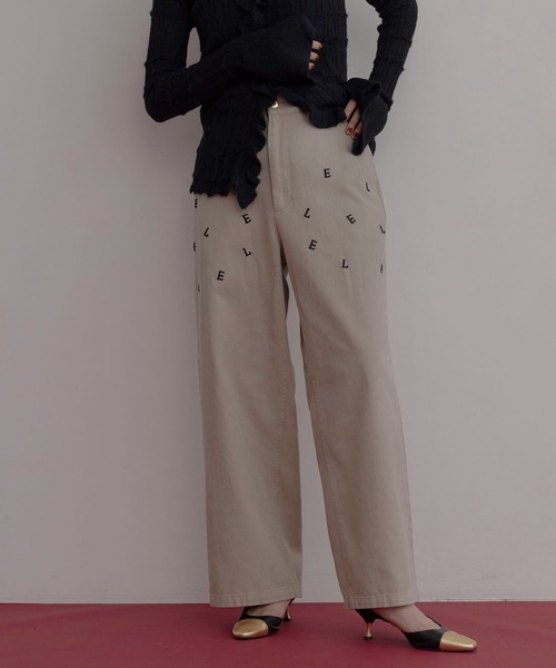 Eimee Law（エイミーロウ） チノパン エンブロイダリー コットン