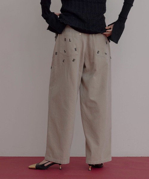 Eimee Law（エイミーロウ） チノパン エンブロイダリー コットン