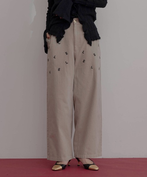 Eimee Law（エイミーロウ） チノパン エンブロイダリー コットン