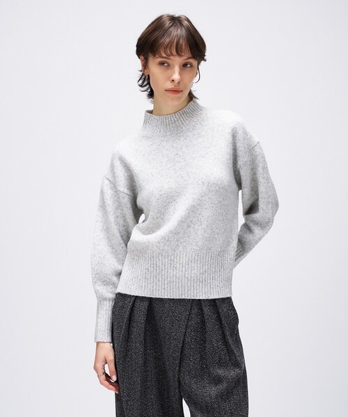 チョココロネ　Cニット グレー チョココロネ Cニット グレー 洗える/ちくちくしにくい/静電気軽減