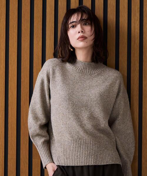 cloenc（クロエンス） ニット セーター 「手洗い可」ラメハイネック