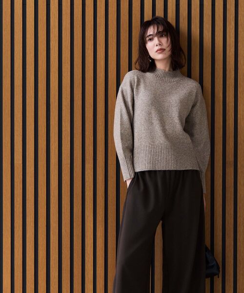 希少 立体ロゴ vintage 90s DKNY ハイネック ニット セーター 希少