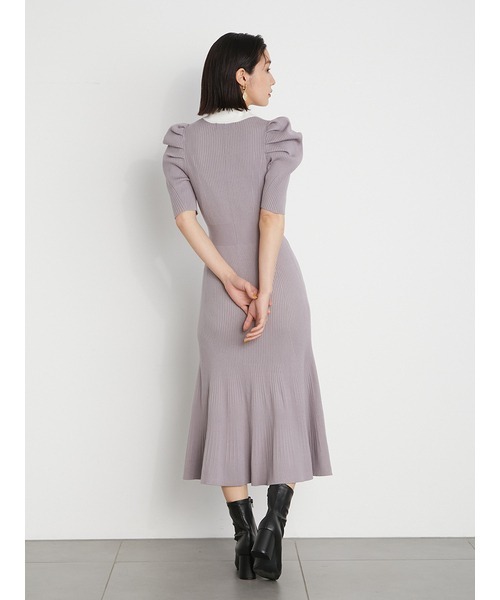 「LILY BROWN」 ニットワンピース FREE ブラック レディース_画像9