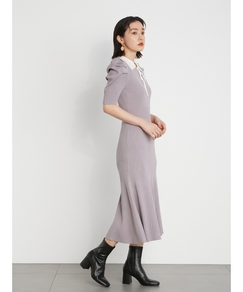 「LILY BROWN」 ニットワンピース FREE ブラック レディース_画像10